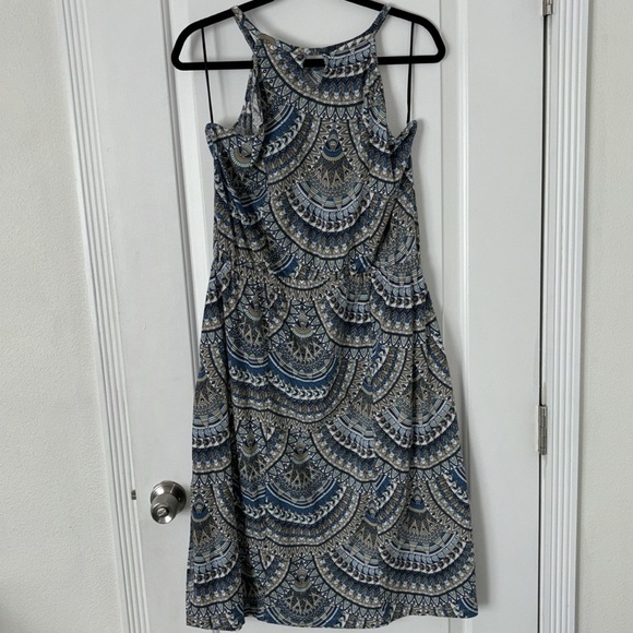 Aventura Celia halter sleeveless dress organic eco mosaic L - Picture 7 of 14